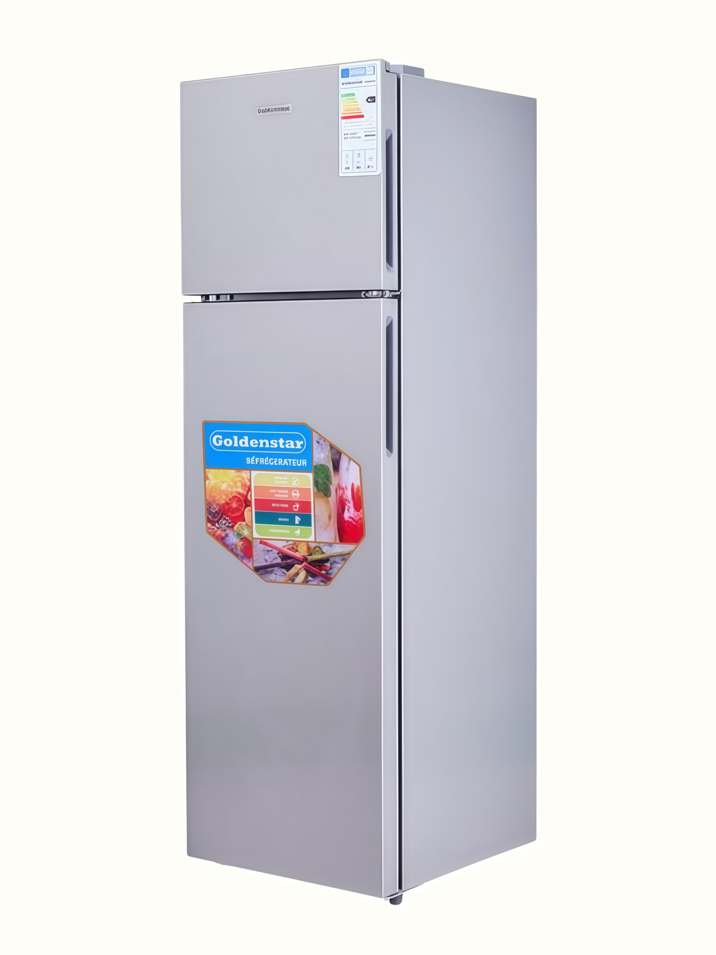 Golden Star – Réfrigérateur 380 L Argent – DP380-2638